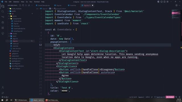 Build event calendar in react from scratch | Part 4 | Adding events