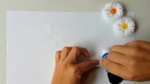 How to DIY easy summer photo frame craft | Как сделать летнюю рамку с васильками и ромашками