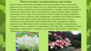 2 урок Декоративно цветочные культуры Весенние работы в цветоводстве