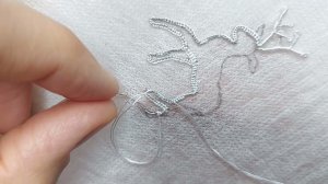 Новогодний венок. Олень - 3, прошиваем каркас #объемнаявышивка #брошь #новогоднийвенок #венок #олень