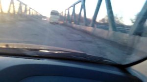 Мост через реку Северский Донец в городе Изюм