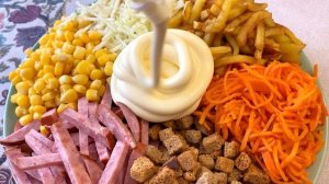 Смешал и готово! Праздничный салат «Козел в огороде» или «Радуга»