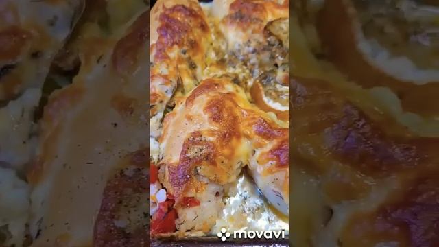 Фаршированные кальмары с рисом, креветками, мидиями и овощами#кальмарыфаршированные