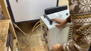 Замена воды на антифриз в чиллере (Лазерный станок)