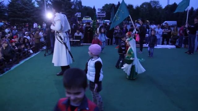 День Черкесского флага 25.04.2016 Нальчик площадь Абхазии. Day of the Circassian flag