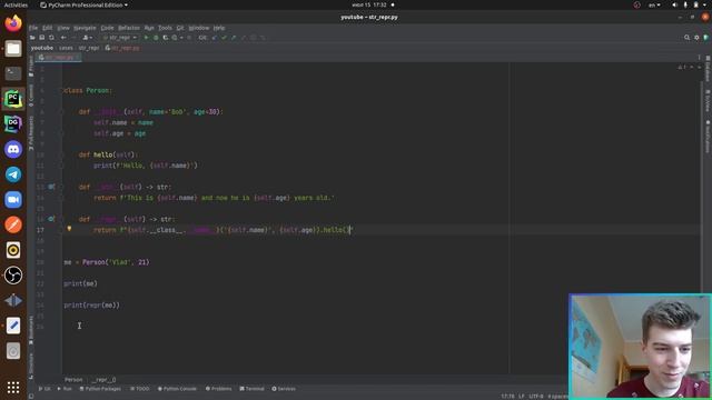 Что такое str и repr в Python смотреть онлайн