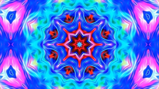 Калейдоскоп Kaleidoscope Visualization Meditation Music, Kaleidoscope Color Therapy ❊0014