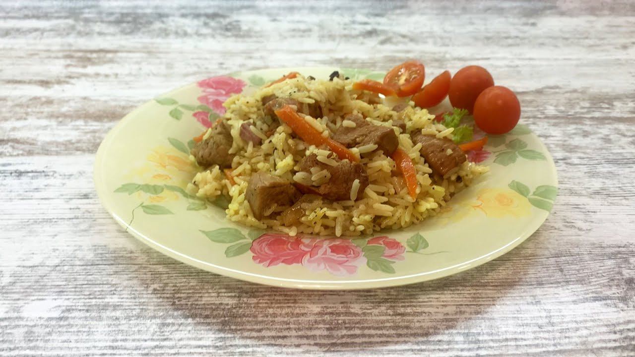 ПЛОВ. Рассыпчатый рис и аппетитные кусочки мяса!