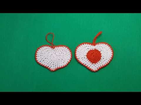 Сердечко Валентинка крючком мастер-класс