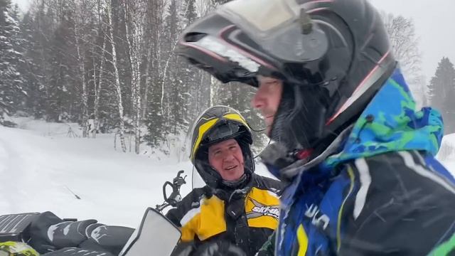 Поездка 2021 Кемерово-Центральное на снегоходах Lynx, Ski-doo, Polaris