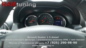 Renault Duster 1.5 diesel: удаляем сажевый фильтр, глушим клапан ЕГР, чиптюнинг + 15 % мощности