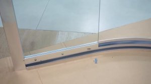 RIHO HAMAR сборка полукруглого душевого ограждения из стекла