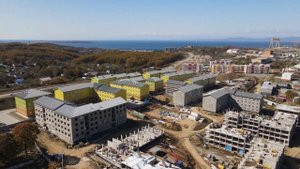 Стройки Большого Камня, Приморский край. Октябрь 2020