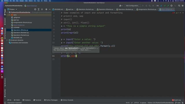 Python Certification Training - Input/Output To Console