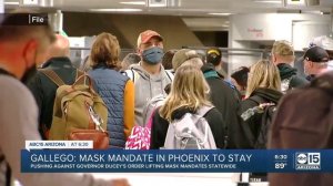 Phoenix mayor says mask mandates will stay in place