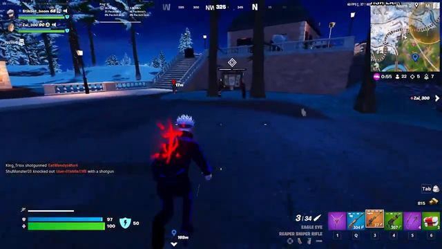 Fortnite with gojo skin смотреть онлайн