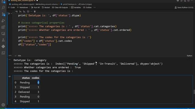 [07] Python Pandas Tutorial : Data Cleaning - Working with categorical data columns  - Part6