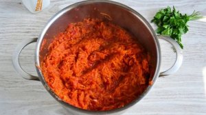 Заготовка из помидоров и моркови