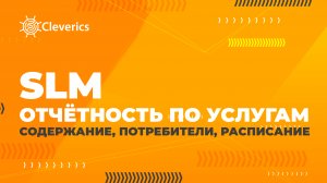 SLM: Отчётность по услугам. Содержание, потребители, расписание