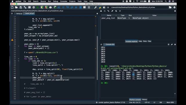 29강 Brent Oil Prices Project with Dict смотреть онлайн