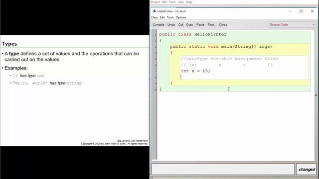 Big java 2.1: Types смотреть онлайн