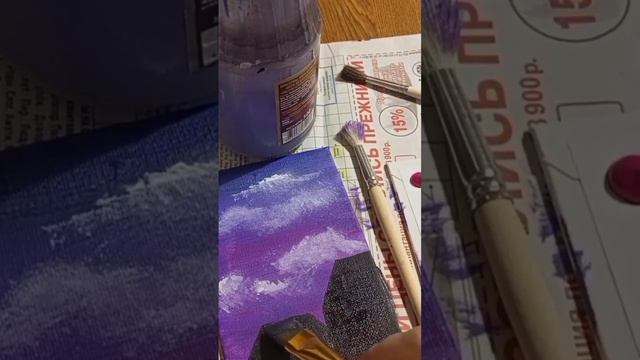 Простой пейзаж акрилом) сможет каждый ? #альбом #акрил #москва #рекомендации #обучение смотреть онлайн