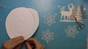 Снежинки на спиральке. Новогодний декор #новогоднийдекор