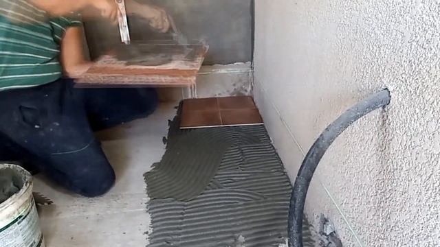 Котельная для себя. Укладка плитки на пол в котельной