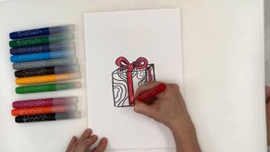 Как нарисовать подарок поэтапно. Рисуем коробку с подарком. Урок рисования для детей. Шаг за шагом