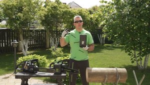 Цепная пила аккумуляторная Greenworks GD60CS40 с бесщеточным двигателем, 60V