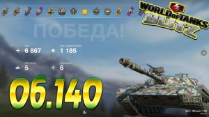 Объект 140 Wot Blitz 6.8К Урона 5 Фрагов World of Tanks Blitz Replays vovaorsha.