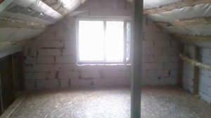 Утепление мансардного этажа. Пол из ОСБ плиты.