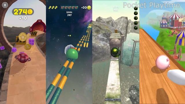 Going Balls vs Action Balls vs Rollance vs Sky Ball Jump - All level gameplay Android, IOS