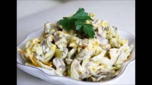 Салат из говядины с овощами