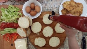 Бургеры с куриной грудкой