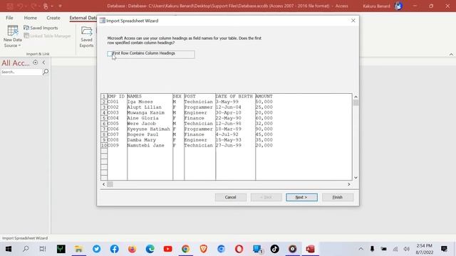 Database Lesson 7: How to Import Excel Data file into Access Database смотреть онлайн