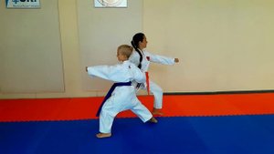 Базовая техника каратэ. Упражнения в парах//Basic karate. Partner еxercises//KARATE CLUB "SKIF"