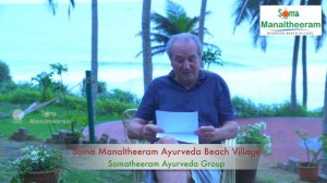 Mr. RAINALTER HELMUT, from Germany, is sharing his Ayurveda & Yoga experience at Manaltheeram .