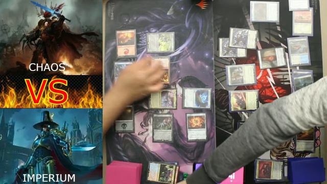 MTG Secret Lair Warhammer 40K! Chaos vs Imperium Game 1 смотреть онлайн
