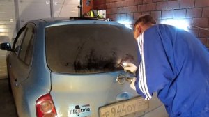 Установка дворника Лада Калина на Ниссан Марч К12