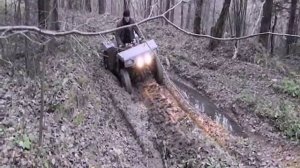 самодельный квадроцикл,покатушки в грязи