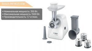 Обзор электромясорубки Bosch MFW2514W