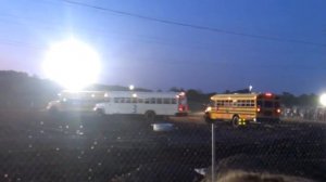 School Bus Racing turned Demo Derby part 1