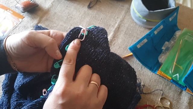 Рукава, стирка, сушка. Финал!/Твидовый джемпер подробно #5/вязание смотреть онлайн