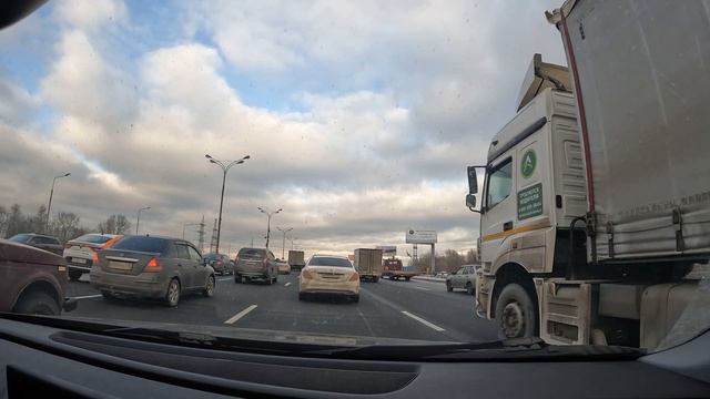 ПОЕЗДКА ПО МКАД, РЕКОНСТРУКЦИЯ РАЗВЯЗОК: ВЕРХНИЕ ПОЛЯ, МЕГА, САДОВОД смотреть онлайн