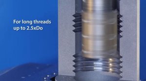 Vargus MiTM Резьбофреза для высокопроизводительной обработки глубоких отверстий.