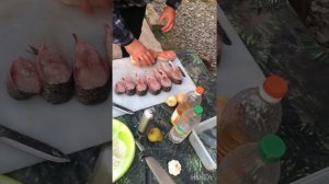 Шашлык из толстолобика.