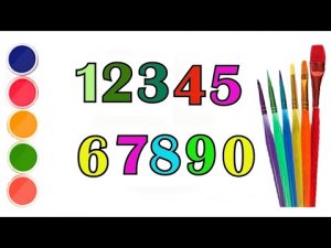 Учимся писать цыфры для детей / Bolalar uchun raqamlarni chizish