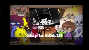 Undertale React to LB!Sans fight //special 300 sub( im late 1 year ??)//
