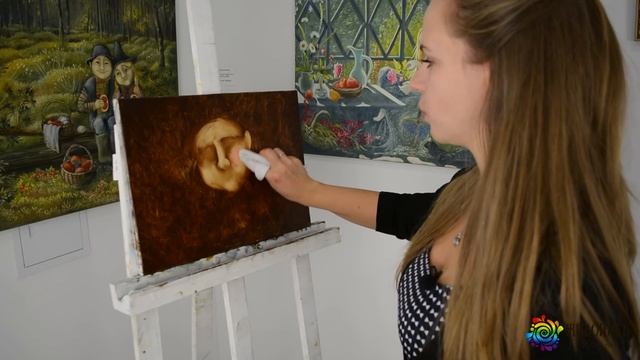 Приемы авторской техники Надежды Ильной: пишем ЛИЦО в технике жидкого масла смотреть онлайн